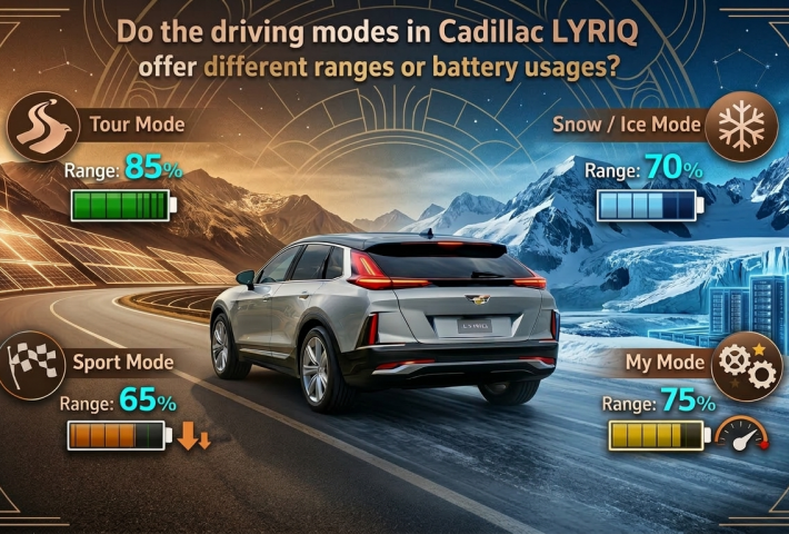 Do Driving Modes in the Cadillac Lyriq Change Range or Battery Consumption