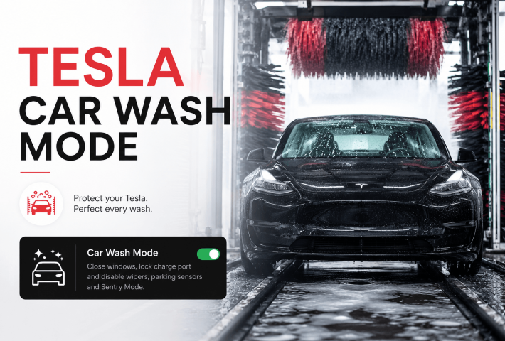 Tesla Car Wash mode