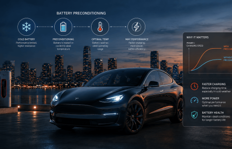Precondition a Tesla Battery