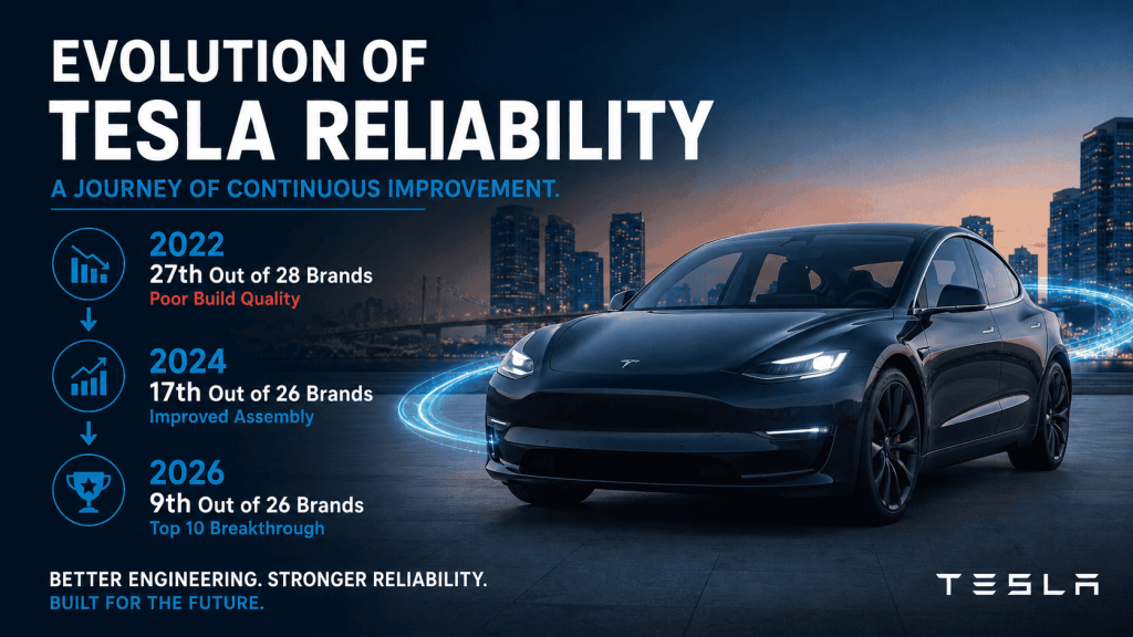 EVOLUTION OF TESLA RELIABILITY