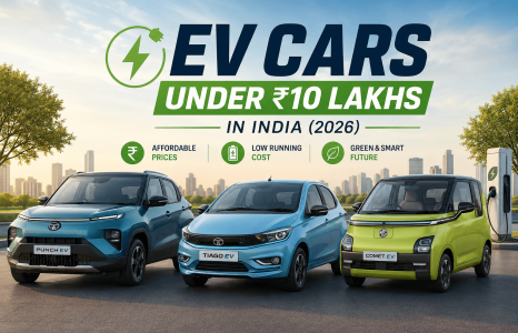 EV Cars Under 10 Lakhs in India (2026)