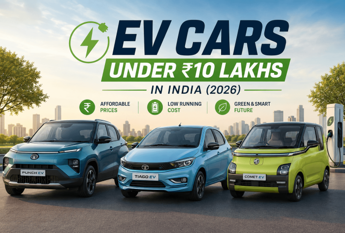 EV Cars Under 10 Lakhs in India (2026)