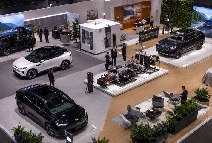 automotive and EV exhibition space planning